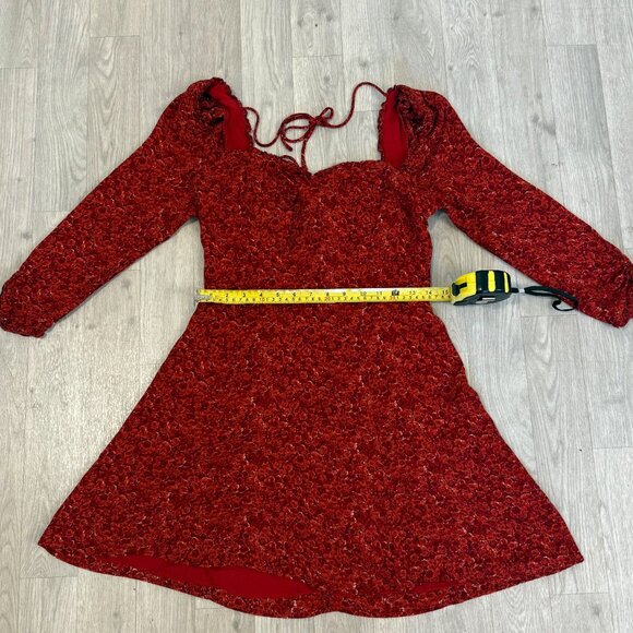 Reformation Remi Dress Red - Size 12 - Picture 4 of 5